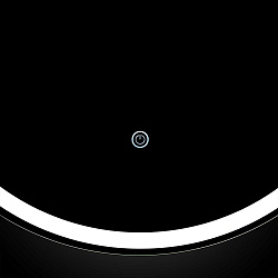 Зеркало LED VLM-3BL900 600х900 c сенсорным выключателем и диммером, , шт