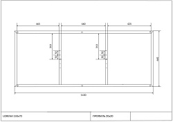 Рама д/ванны: Lorena 150 NEW метал. в комплекте со сборочным пакетом, Сорт1