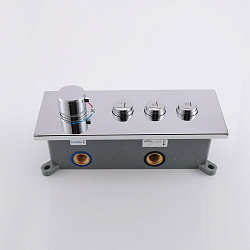 Встраиваемый смеситель для душа VSCV-433TCH трехфункциональный, термостатический, хром, , шт