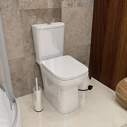 Corpa Nera Bonini/Бонини унитаз-компакт безободковый, быстрос.сиденье с микролифтом, белый