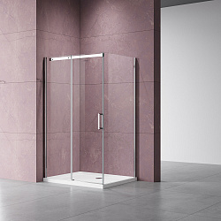 Душевой уголок Dice VSR-4D9011CL, 1100*900, хром, стекло прозрачное, , шт