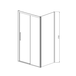 Душевой уголок Soft VSR-3SO8010CL, 1000*800, хром, стекло прозрачное, , шт