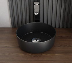 Corpa Nera Bosso/Боссо раковина  накладная D31, черный матовый