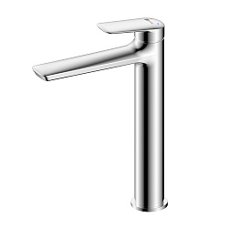 VERBA Смеситель для раковины, высокий, монолитный, латунь/хром, LM11409C