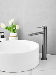 Смеситель для раковины, оружейная сталь B11813-3