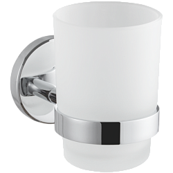 Держатель стакана матовое стекло, хром HB9006