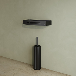 Полка, нержавеющая сталь, черная, SHE10SBi44, IDDIS