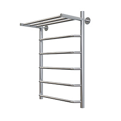Aringa Римини полотенцесушитель водяной с полкой 50*80. хром