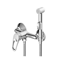 Смеситель с гигиеническим душем, хром