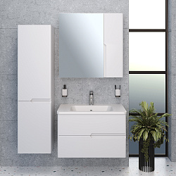 Шкаф-пенал/лев/подвесной (40см)Palermo/AQUA DE MARCO