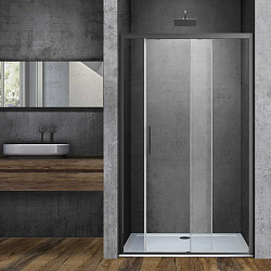 Душевая дверь Soft VDS-3SO130CLGM, 1300, вороненая сталь, стекло прозрачное, , шт