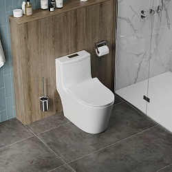 Corpa Nera Viotti/Виотти унитаз-компакт моноблок безободковый, быстрос.сиденье с микролифтом, белый