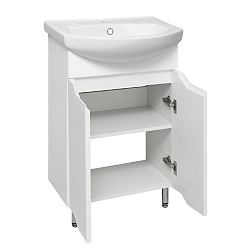 Тумба /2 двери/белый/раковина Элеганс(55см) Viktoria/AQUA DE MARCO