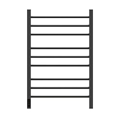 Полотенцесушитель электрический Point Веста PN70758GR П9 500x800, диммер слева, графит премиум