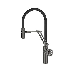 Смеситель для кухни с гибким изливом, графит, Grange, IDDIS, GRAGMFLi05