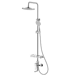 ORTUS Душевая система с верхним душем Ø25 см, латунь/хром, LM11362C