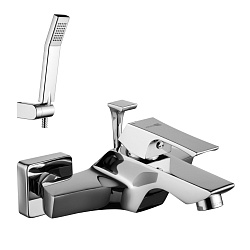 Смеситель для ванны с коротким изливом, вытяжной переключатель, латунь/хромLM4502C