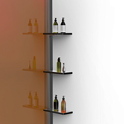 Душевая перегородка Walk-In VSW-1WSL120GSGM, 1200*2000, вороненая сталь, стекло янтарь, , шт