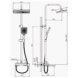 Душевая система, B24672-7