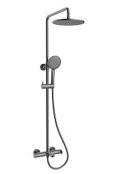 Душевая стойка Rondo VSFS-1R1GM с изливом, вороненая сталь, , шт