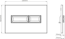 Кнопка смыва Vincea Line VFP-732CH, цвет хром, , шт