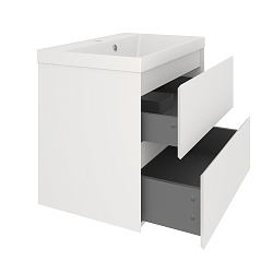 Тумба подвесная ASTRA 70 /2ящ/белая/раковина Астория Florentina/AQUA DE MARCO