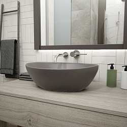 Corpa Nera Rossini/Россини  40 раковина накладная, графит матовый