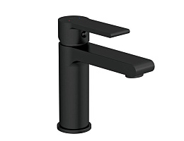 Смеситель для раковины BRASKO BLACK однорычажный, черный клик клак