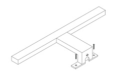 DREJA.eco Светильник PRIME, для зеркального шкафа, LED, пластик, хром