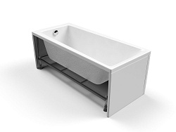 Ванна ассиметр.: JOANNA 160x95, правая, ультра белый