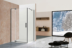 Душевой уголок Extra VSR-1E111290CLGM, 1100/1200*900, вороненая сталь, стекло прозрачное, , шт