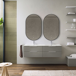 Зеркало LED VLM-3AU100B 600х1000 c сенсорным выключателем и диммером, , шт