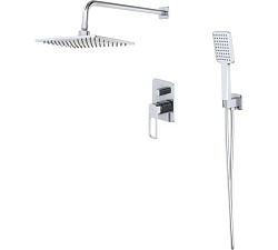 Душевая система скрытого монтажа с тропическим душем и ручным душем, Slide, IDDIS, SLISB02i67