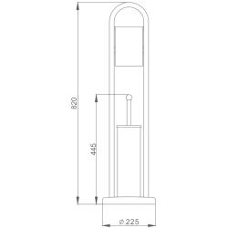 Напольный ершик HB903
