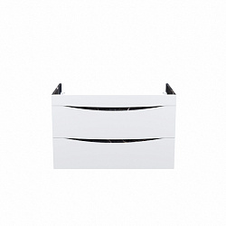 Тумба, подвесная, 80 см, белая/черный мрамор, Cloud, IDDIS, CLO80B0i95 подходит ум.