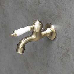 ВЫВОД VILLA Кран с керамической рукояткой, длина излива 10 см, бронза