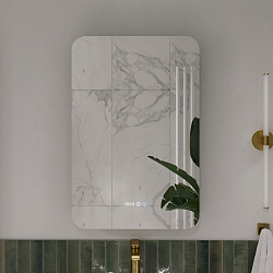 Шкаф зеркальный с подсветкой Desert 570х860 левый, амарок