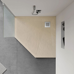 Поддон для душа из искусственного камня VST-4SP9090C, 900*900*25, бежевый, , шт