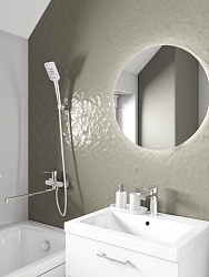 Вывод Душевой гарнитур FERRO (держатель лейки) 3 режима шланг 150 металл квадрат