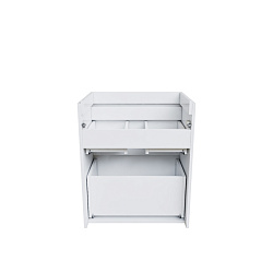 Тумба напольная, белая, 2 ящика, 60 см, Zodiac, IDDIS