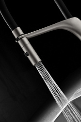 Смеситель для кухни Vincea VKF-115GM, вороненая сталь, , шт