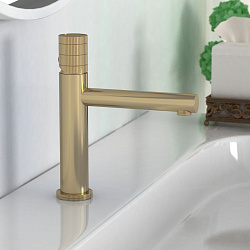 Смеситель для раковины Groove VBF-4G1BG4, брашированное золото, , шт