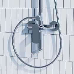 Душевая система со смесителем Pragma Teiden, хром, TDN3.CFSS.013