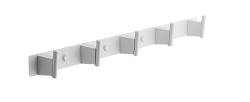 Планка с крючками (5), белый B91515-5