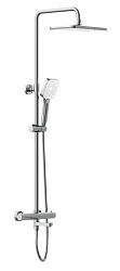 Душевая система VIVO (смеситель термостатический) с изливом 3 режима шланг 150