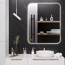 Зеркало/LED-подсветка (80см*100см)/сенсор.выключатель Milan/AQUA DE MARCO