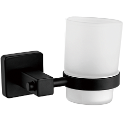 Держатель стакана матовое стекло, черный HB8906