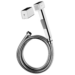 Комплект: лейка гигиенического душа, настенное крепление, шланг 1.5 м, пластик/хром, блистерLM8089C