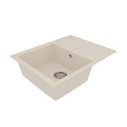 IMANDRA 640 Мойка кухонная из кварцгранита цвет: шампань  комплектация: крепеж, сливная арматура с п