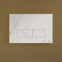Клавиша смыва, универсальная, белый мрамор, On-X, 001, IDDIS, ONX01W0i77